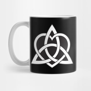 Celtic Knots Abstract Heart, Irish Tribal Tattoo Mug